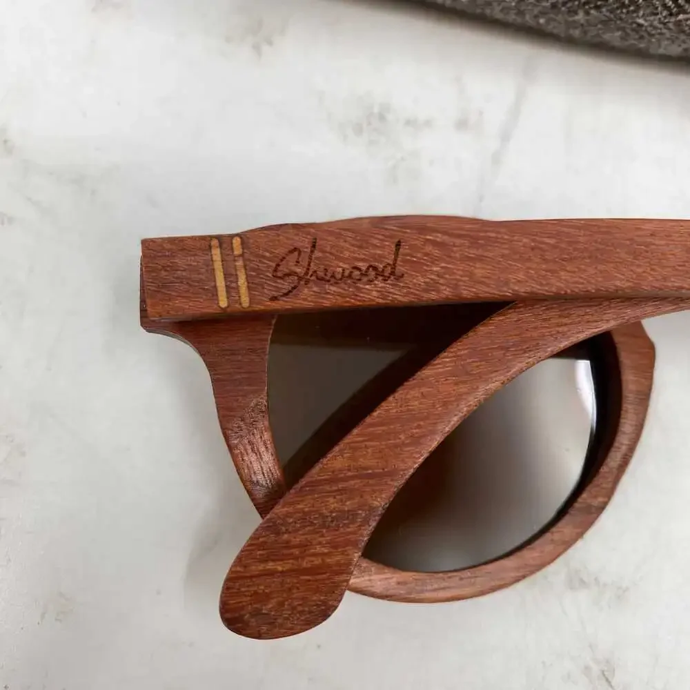Shwood Brown Wood Frame Sunglasses | OS Regular | Classic Style